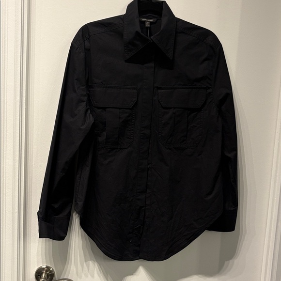 Banana Republic Oversized Utility Shirt,BLACK, SM , TALL, NWT - Picture 6 of 11